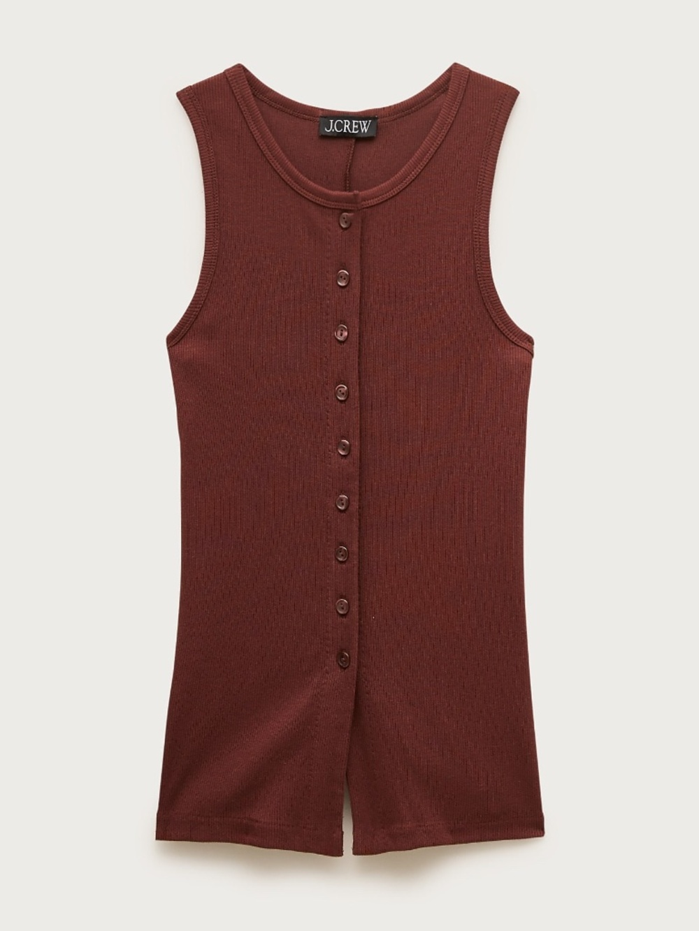 NWT J.Crew Perfect Rib Button-up Shell Top - Picture 4 of 5